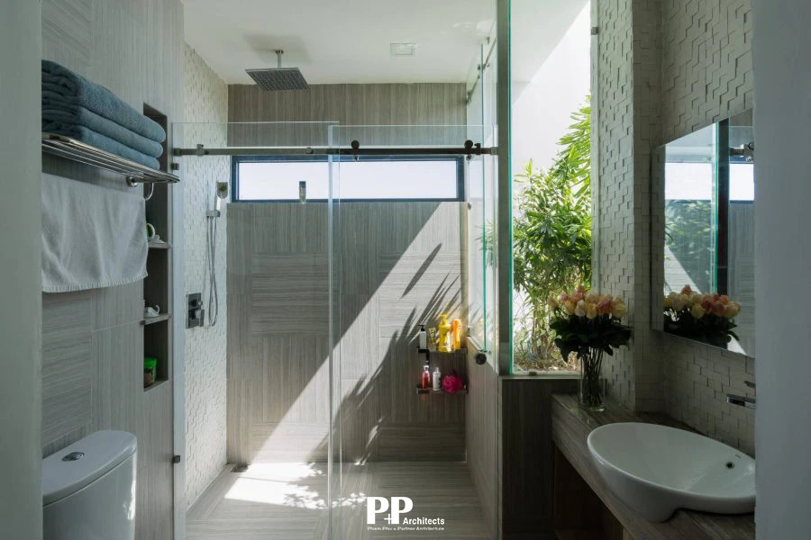 ánh sáng tự nhiên trong không gian sống xanh cho villa cao cấp