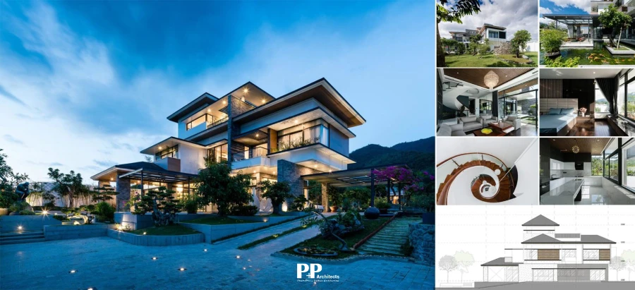 Thiết Kế Kiến Trúc Villa Xanh Nha Trang: Bền bỉ trước khi hậu đặc thù của địa phương 2 Thiết kế kiến trúc villa xanh Nha Trang với tổng thể ngoại thất, nội thất và hồ sơ mặt đứng