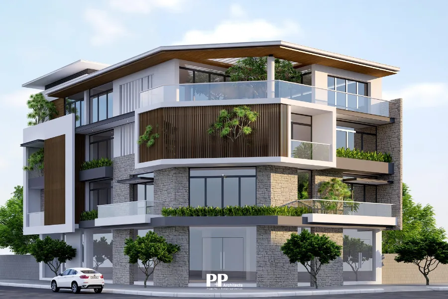 Thiết Kế Villa Xanh Nha Trang: Cách Giữ Biệt Thự Ven Biển Luôn Mát, Sang Và Bền Theo Thời Gian 2 Thiết kế villa xanh Nha Trang với mặt tiền hiện đại, ban công xanh và lam che nắng