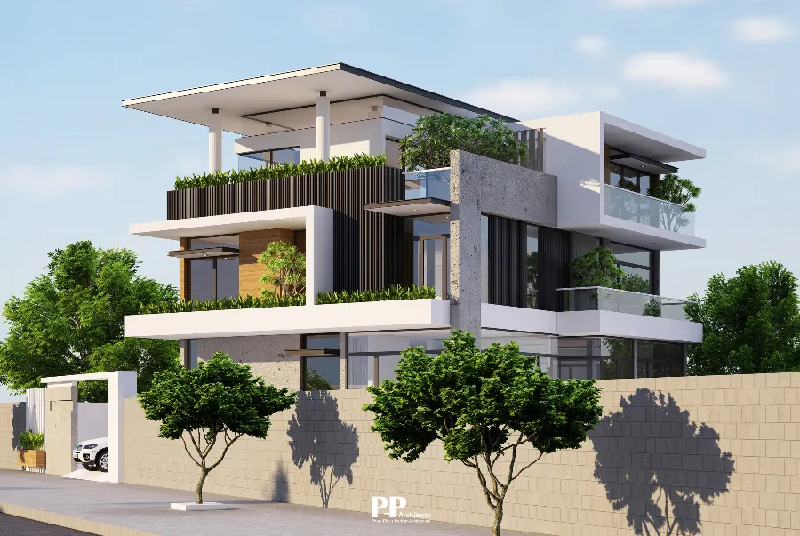 Thiết kế villa xanh cần tránh lạm dụng kính và thiếu che nắng