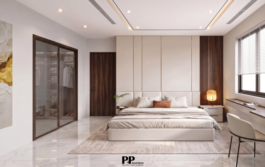 Villa xanh Nha Trang trọn gói với phòng ngủ hiện đại và vật liệu nội thất bền đẹp