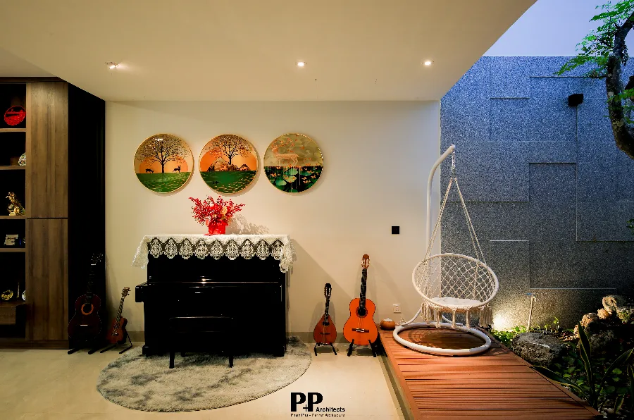 Thiết kế Villa Trọn gói Nha Trang với không gian thư giãn kết nối sân trong