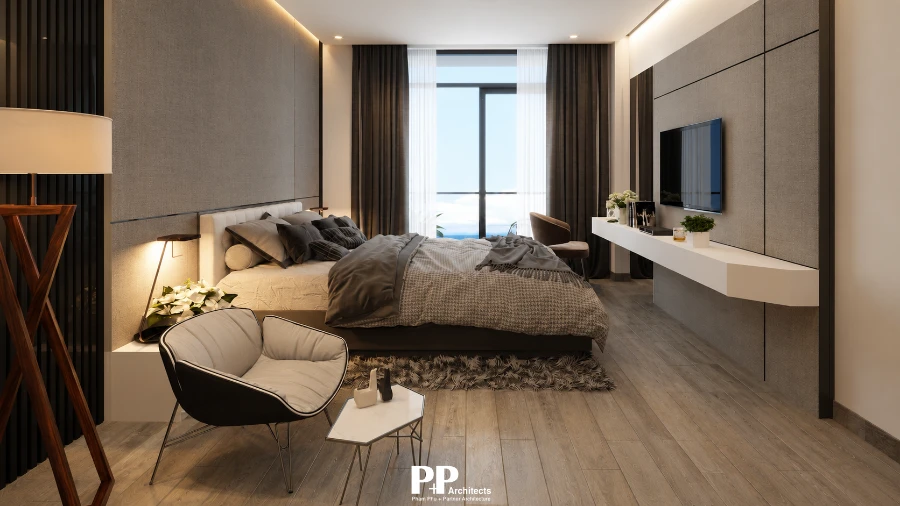 Thiết Kế Tầng Ở Riêng Trong Căn Hộ Dịch Vụ Tại Nha Trang - 5 Tiêu Chí Giúp Khai Thác Tối Đa 8 Thiết kế tầng ở riêng trong căn hộ dịch vụ với phòng ngủ hiện đại, view biển và ánh sáng tự nhiên