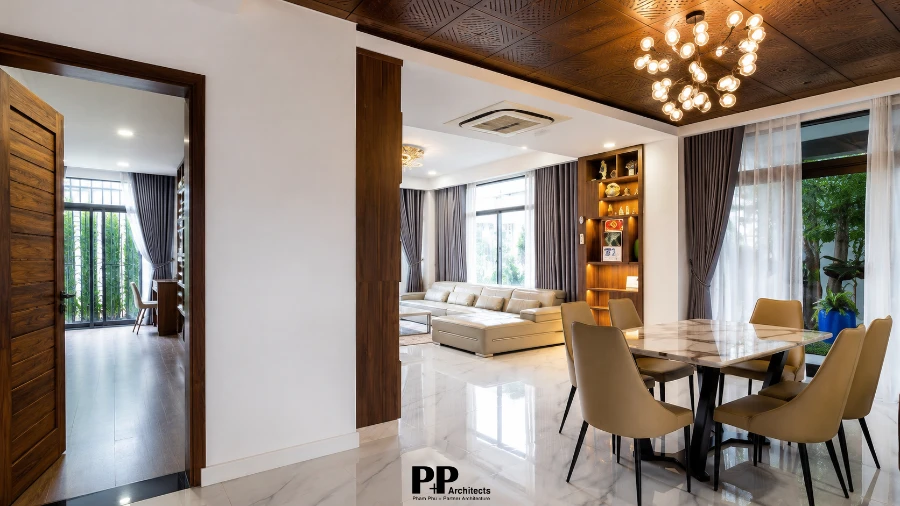 Công ty thiết kế biệt thự Nha Trang uy tín: 5 tiêu chí gia chủ nên quan tâm trước khi lựa chọn 9 Công ty thiết kế biệt thự Nha Trang uy tín với khu bếp ăn liên thông phòng khách