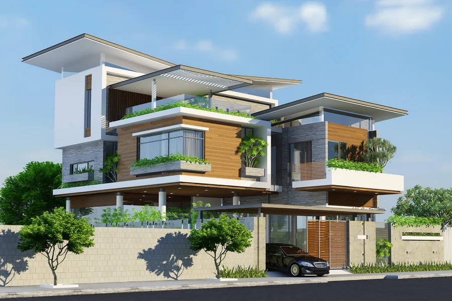 Công Ty Thiết Kế Villa Tại Nha Trang: 10 Tiêu Chí Kinh Nghiệm Được Đo Bằng Giá Trị Của Công Trình 7 Công ty thiết kế villa tại Nha Trang Kiến Trúc PP với villa hiện đại kết hợp đá, gỗ và mảng xanh