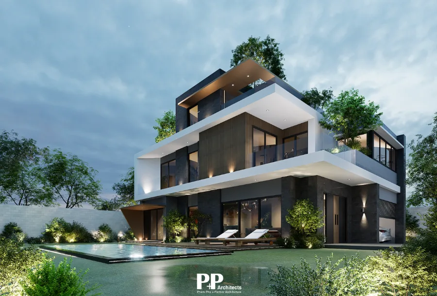 Công ty thiết kế villa uy tín Nha Trang với kiến trúc hiện đại và sân vườn