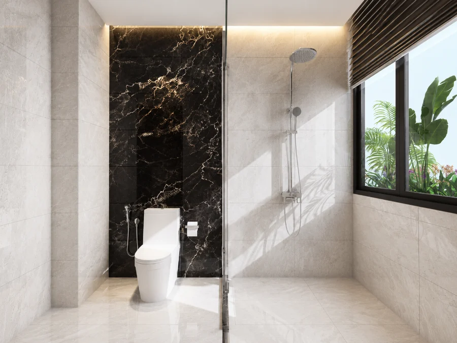 Thiết kế villa biệt thự trọn gói Nha Trang: 7 yếu tố cần được tính từ đầu 5 Thiết kế villa biệt thự trọn gói Nha Trang với phòng tắm đón ánh sáng tự nhiên