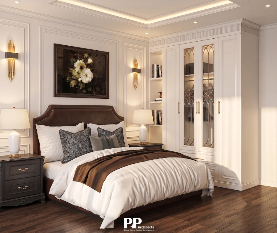Thiết kế căn hộ dịch vụ xanh Đà Lạt: 7 yếu tố cần biết 11 Thiết kế căn hộ dịch vụ xanh Đà Lạt với không gian phòng ngủ và hệ tủ lưu trữ tích hợp